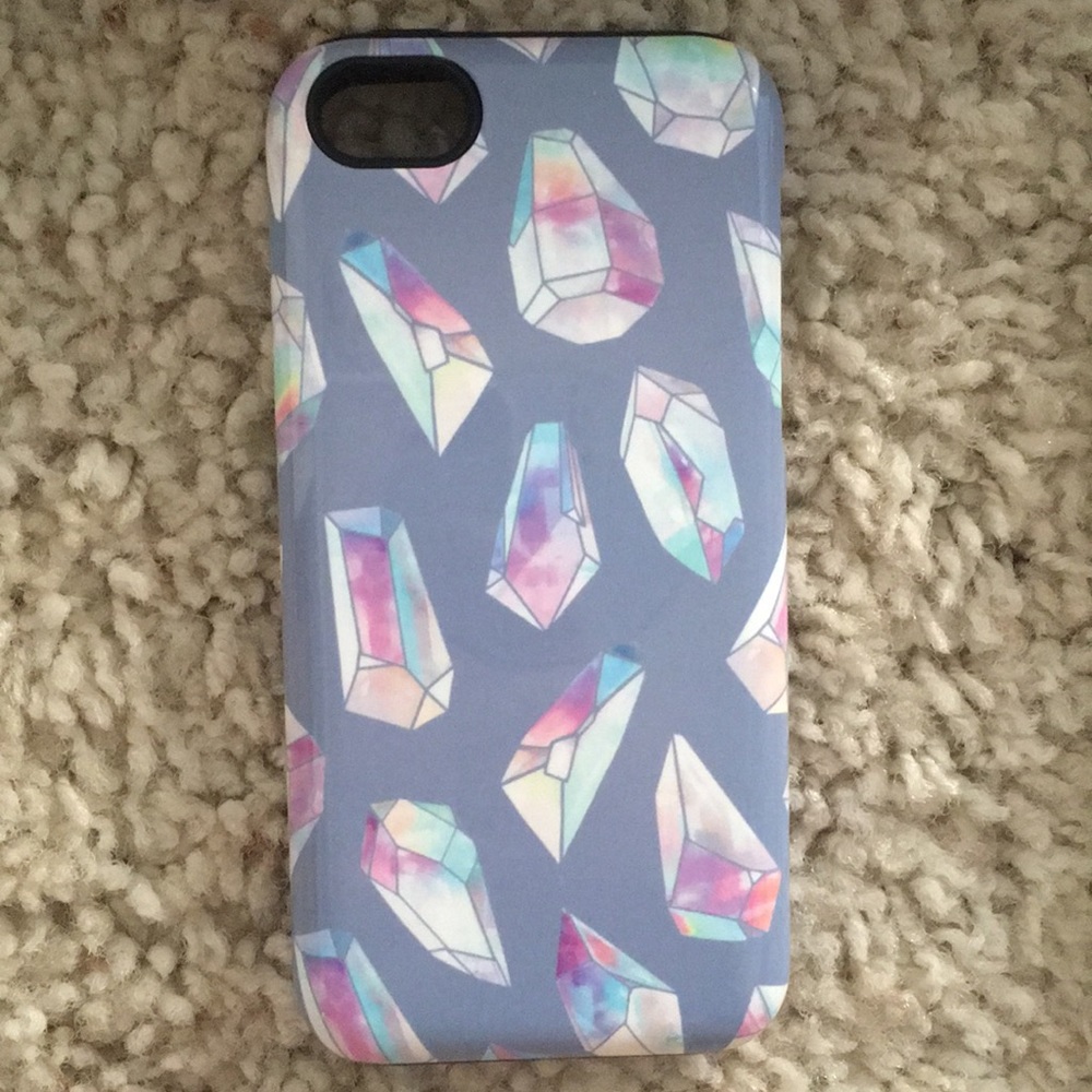 watercolor crystal phone case